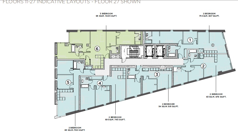 Eleventh Floor floor plans
