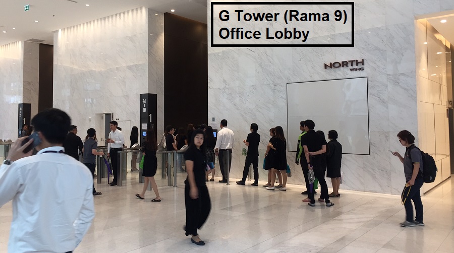 G Tower Office Lobby near Life Asoke Rama 9